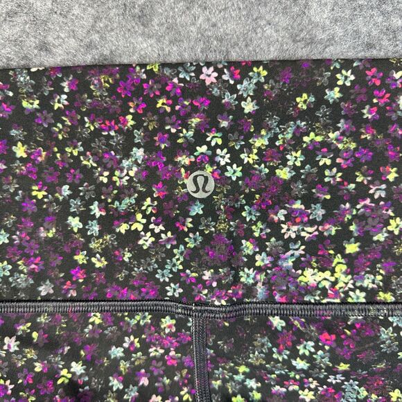 Lululemon Wunder Under HR Tight 25" FLRM Floral Black Size 2 - Picture 5 of 9